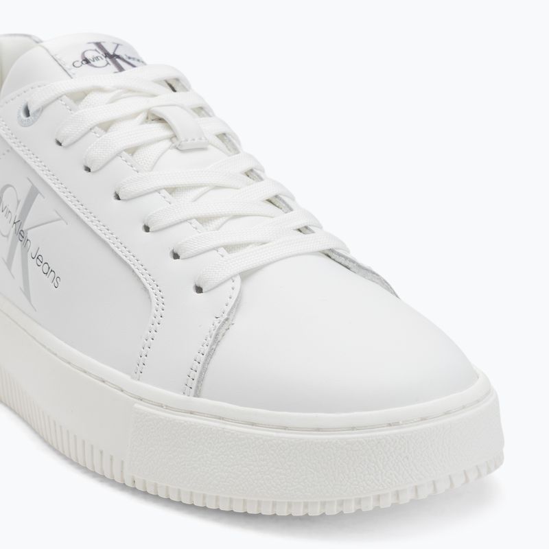 Buty damskie Calvin Klein YW0YW01224 Cupsole Mono Lth Wn white/silver 7
