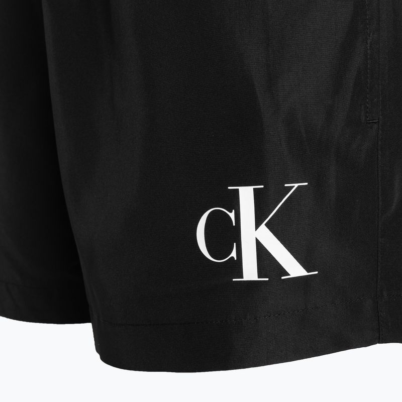 Szorty kąpielowe męskie Calvin Klein Short Double Wb black 4