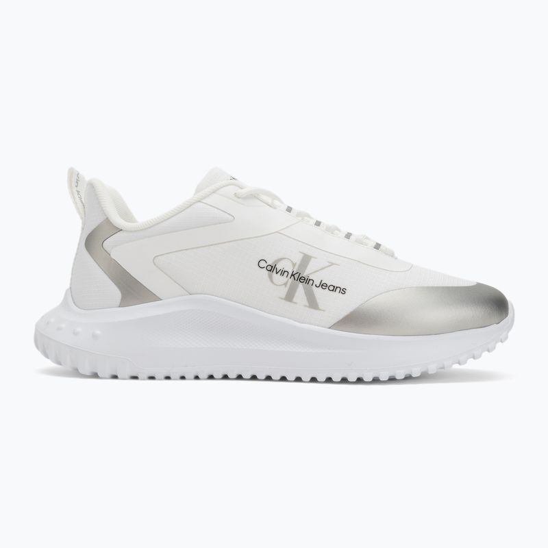 Buty damskie Calvin Klein Eva Runner Low Lace Mix Ml Wn bright white/silver 2