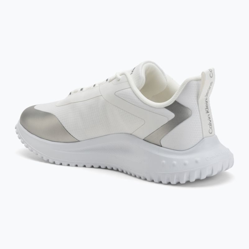 Buty damskie Calvin Klein Eva Runner Low Lace Mix Ml Wn bright white/silver 3