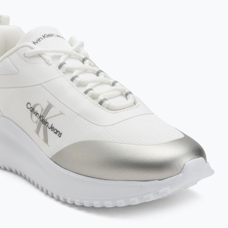 Buty damskie Calvin Klein Eva Runner Low Lace Mix Ml Wn bright white/silver 7
