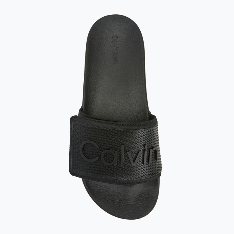 Klapki męskie Calvin Klein HM0HM01437 Adj Pool Slide TPU black 5