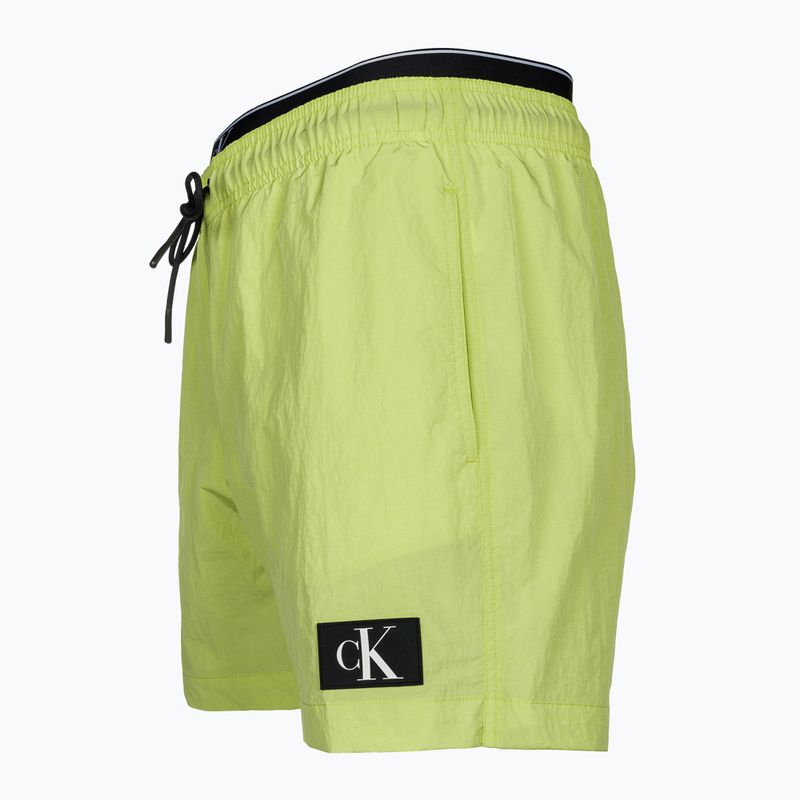 Szorty kąpielowe męskie Calvin Klein Medium Double WB sharp green 3