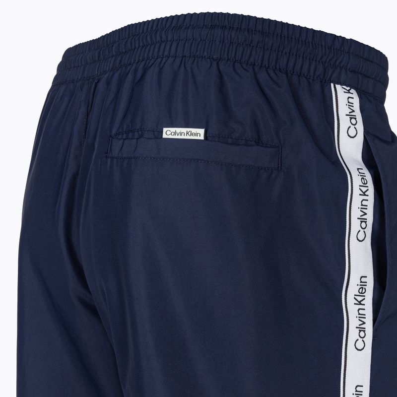 Szorty kąpielowe męskie Calvin Klein Medium Drawstring signature navy 4