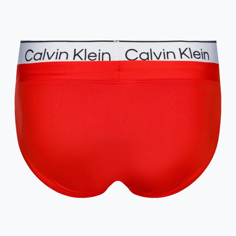 Slipy pływackie męskie Calvin Klein Brief Double WB red 2
