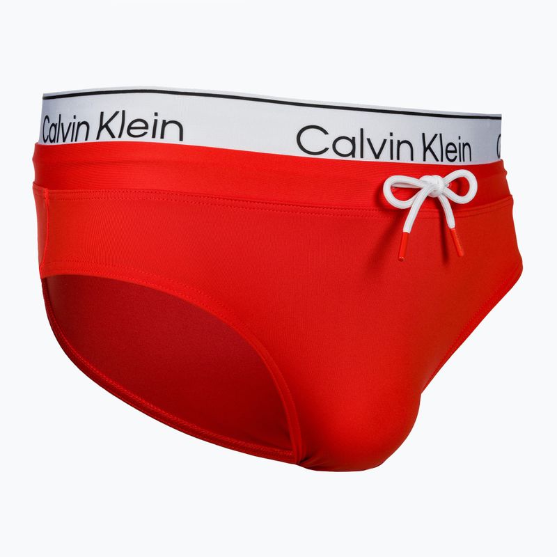 Slipy pływackie męskie Calvin Klein Brief Double WB red 3
