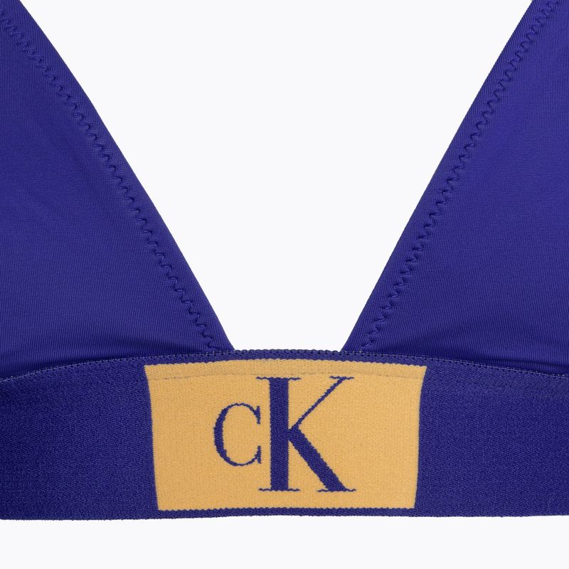 Góra od stroju kąpielowego Calvin Klein Fixed Triangle-RP midnight lagoon 3