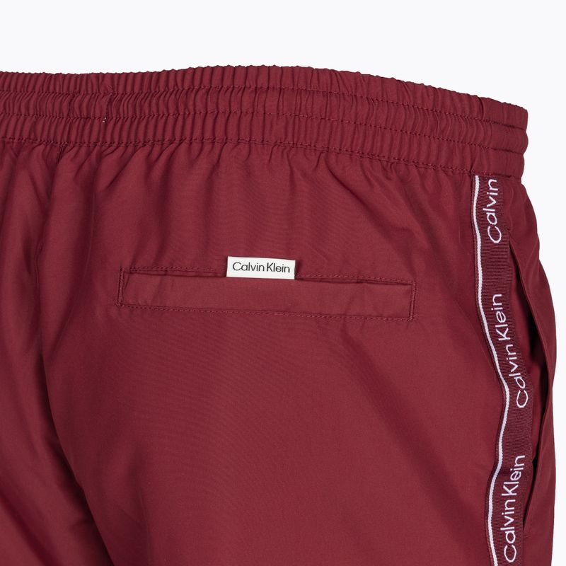 Szorty kąpielowe męskie Calvin Klein Medium Drawstring cordovan 4