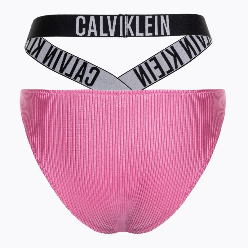 Dół od stroju kąpielowego Calvin Klein High Leg Cheeky Bikini bold pink 2