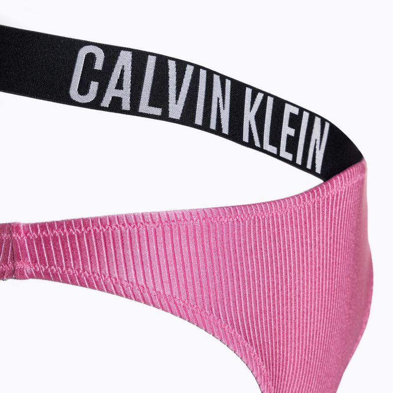 Dół od stroju kąpielowego Calvin Klein High Leg Cheeky Bikini bold pink 4