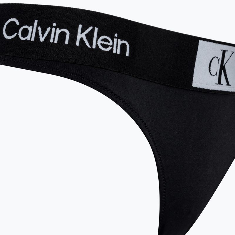 Dół od stroju kąpielowego Calvin Klein Thong black 3