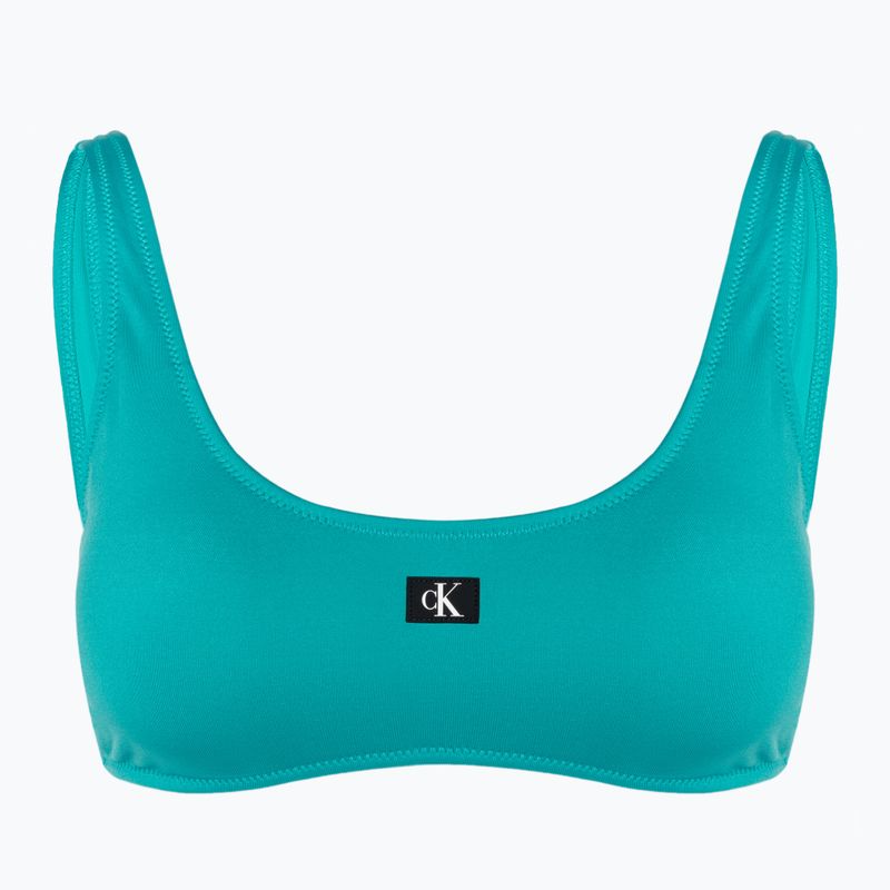Góra od stroju kąpielowego Calvin Klein Bralette-RP blue ocean