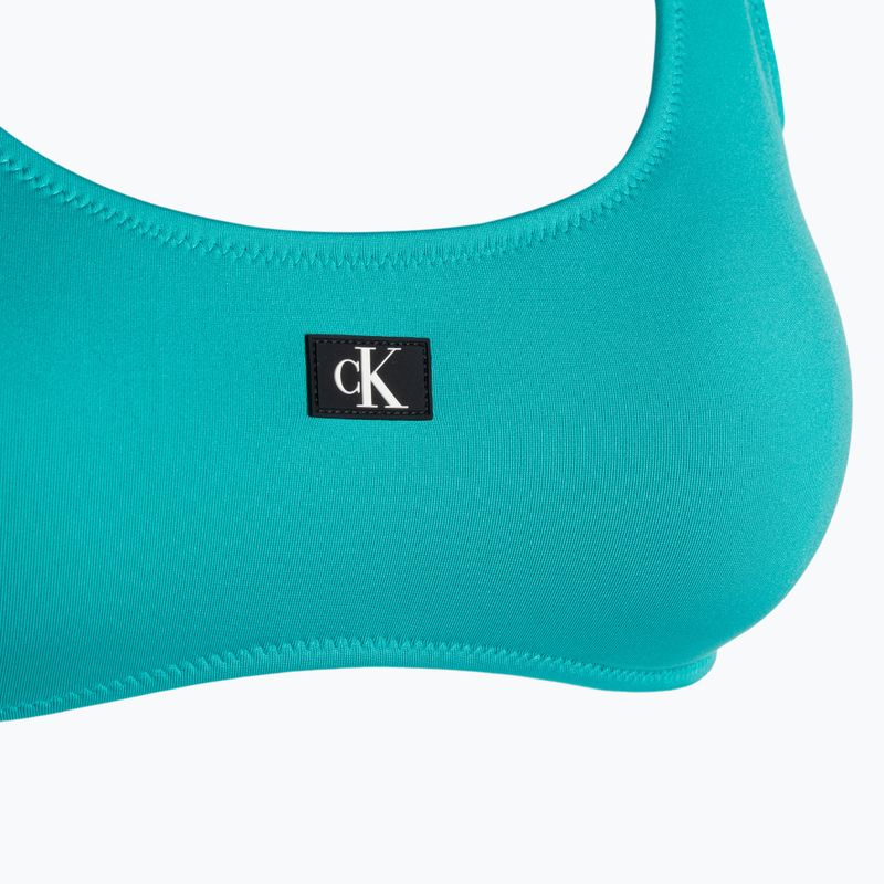 Góra od stroju kąpielowego Calvin Klein Bralette-RP blue ocean 3