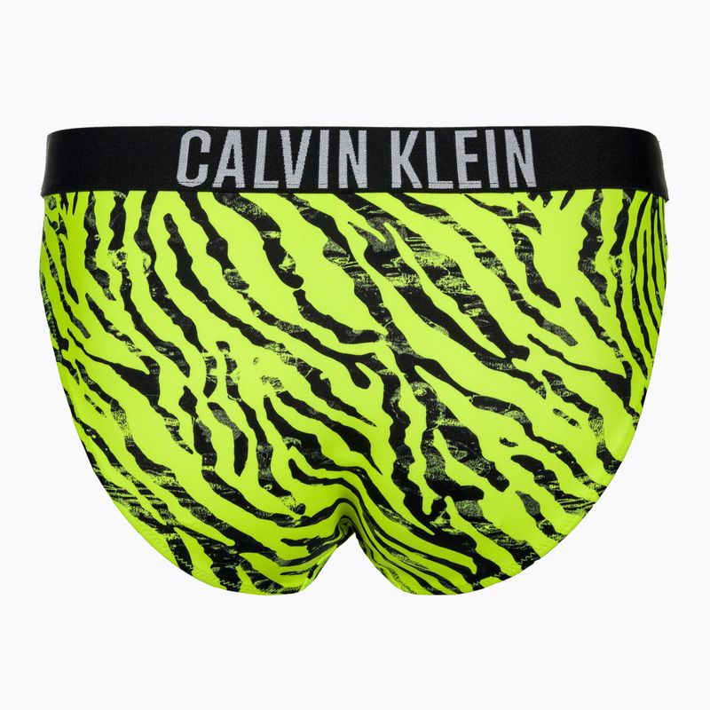 Dół od stroju kąpielowego Calvin Klein Bikini Print zebra citrust burst 2