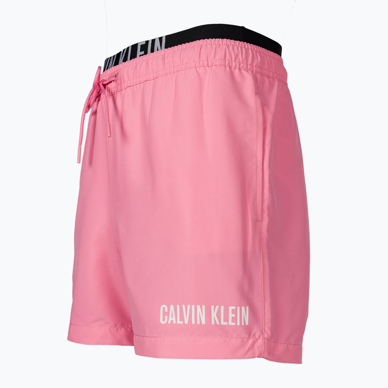 Szorty kąpielowe męskie Calvin Klein Medium Double WB sachet pink 3