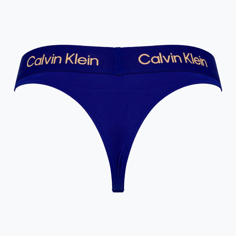 Dół od stroju kąpielowego Calvin Klein Thong midnight lagoon 2