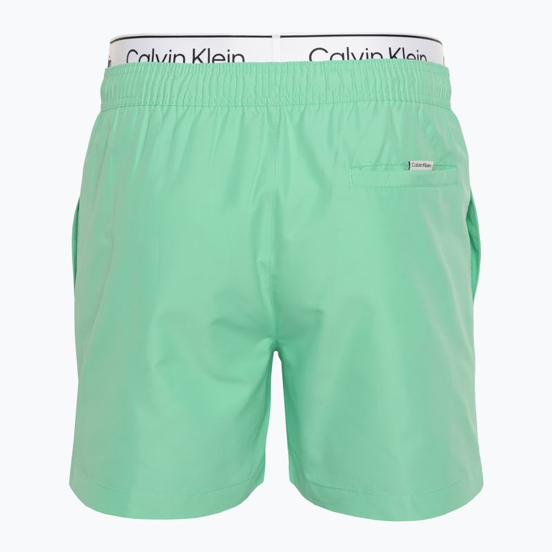 Szorty kąpielowe męskie Calvin Klein Medium Double WB cabbage 2