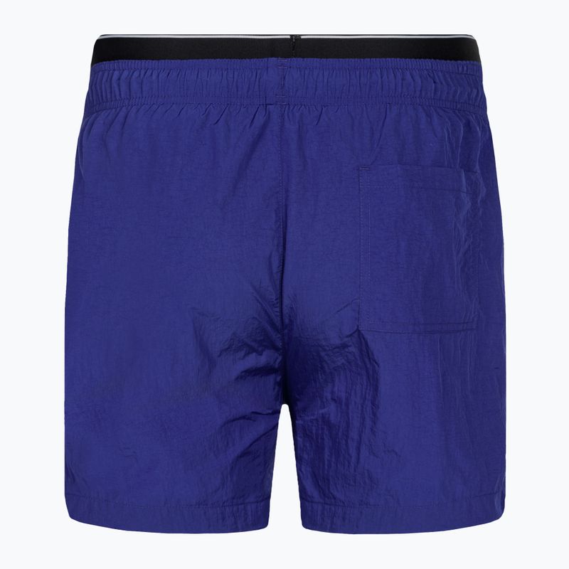 Szorty kąpielowe męskie Calvin Klein Medium Double WB midnight lagoon 2