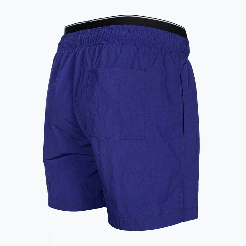 Szorty kąpielowe męskie Calvin Klein Medium Double WB midnight lagoon 4