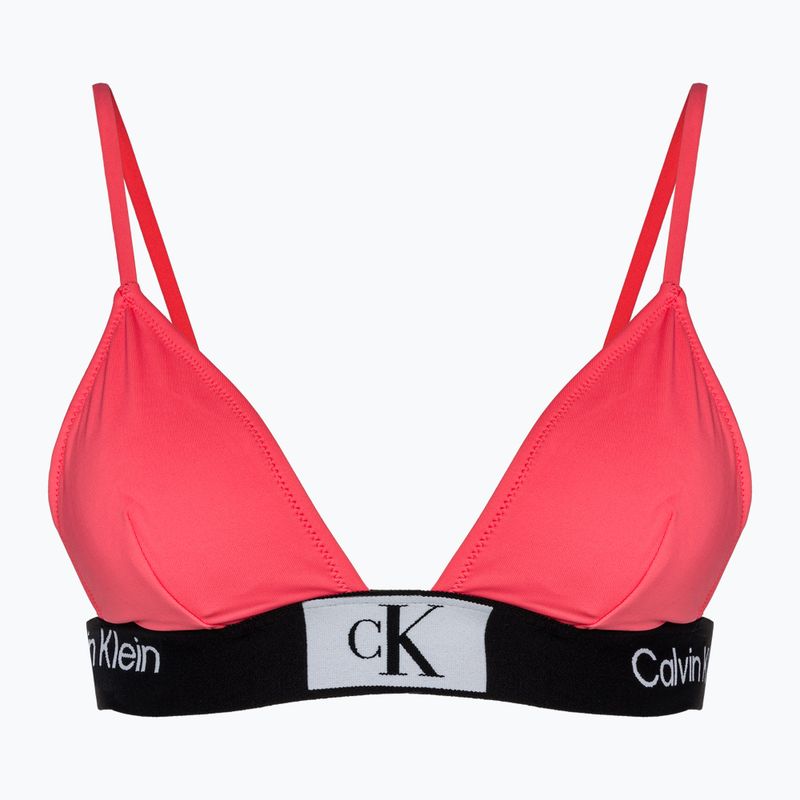 Góra od stroju kąpielowego Calvin Klein Fixed Triangle-RP calypso coral