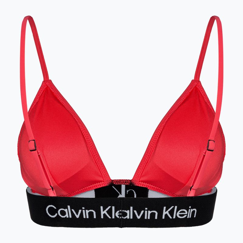 Góra od stroju kąpielowego Calvin Klein Fixed Triangle-RP calypso coral 2