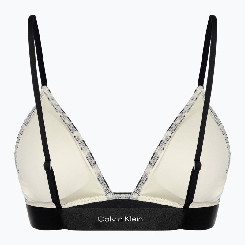 Góra od stroju kąpielowego Calvin Klein Triangle-RP Print blurred animal 2