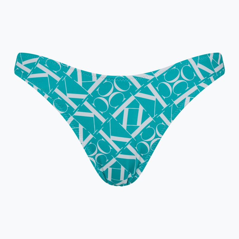 Dół od stroju kąpielowego Calvin Klein Cheeky Bikini Print monogram blue