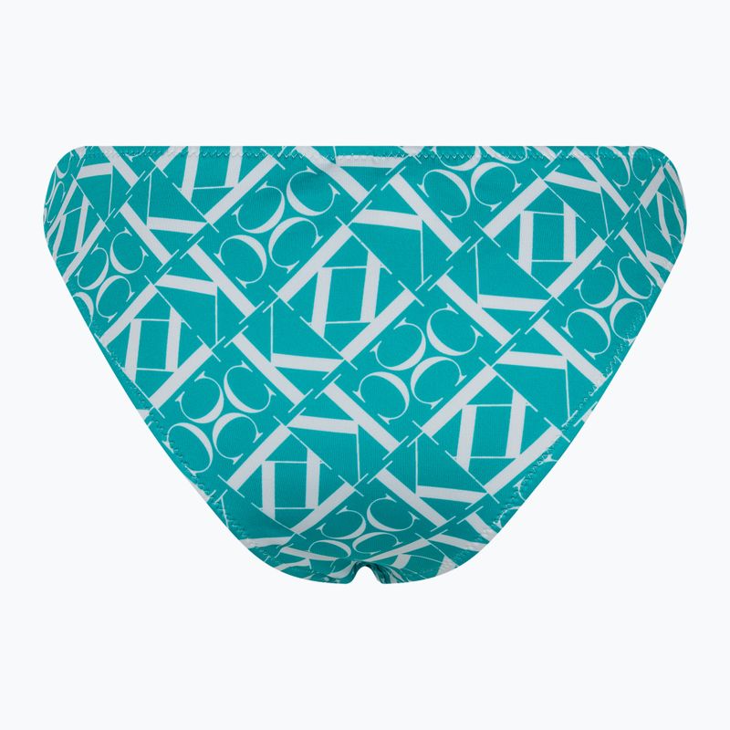 Dół od stroju kąpielowego Calvin Klein Cheeky Bikini Print monogram blue 2
