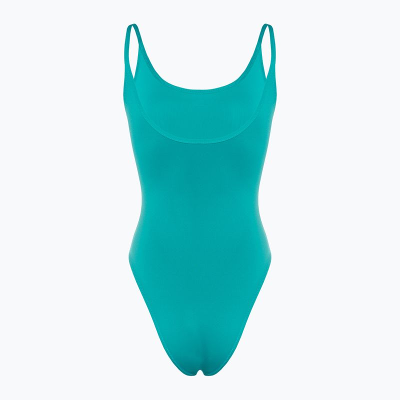 Strój kąpielowy jednoczęściowy damski Calvin Klein Scoop One Piece blue ocean 2