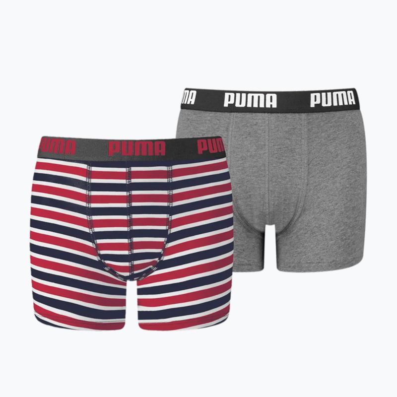 Bokserki dziecięce PUMA Printed Basic 2 pary ribbon red