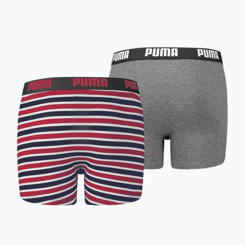 Bokserki dziecięce PUMA Printed Basic 2 pary ribbon red 2
