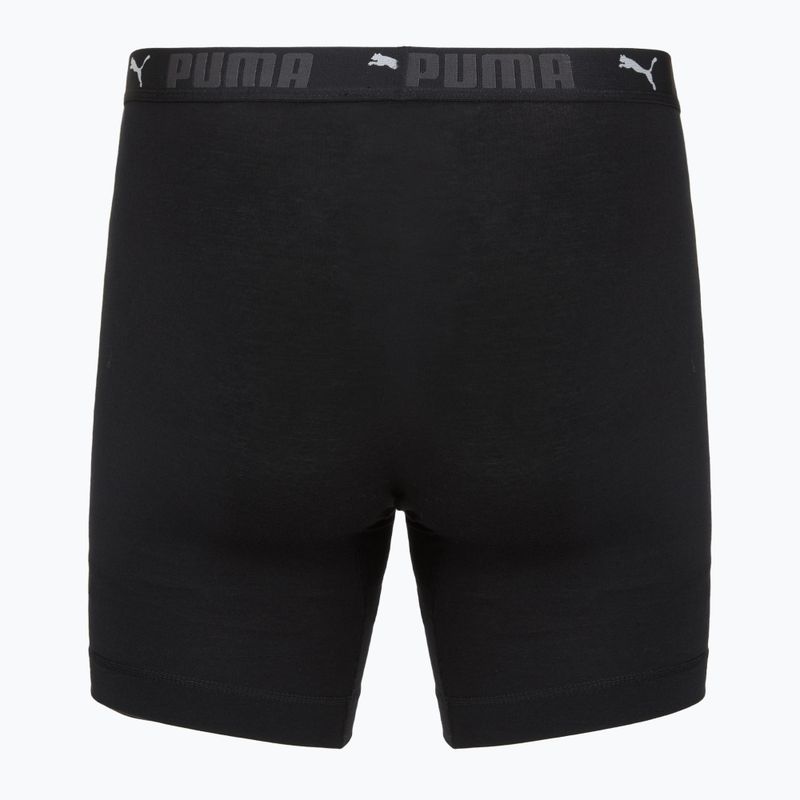 Bokserki męskie Puma Cotton Long 2 pack black 3