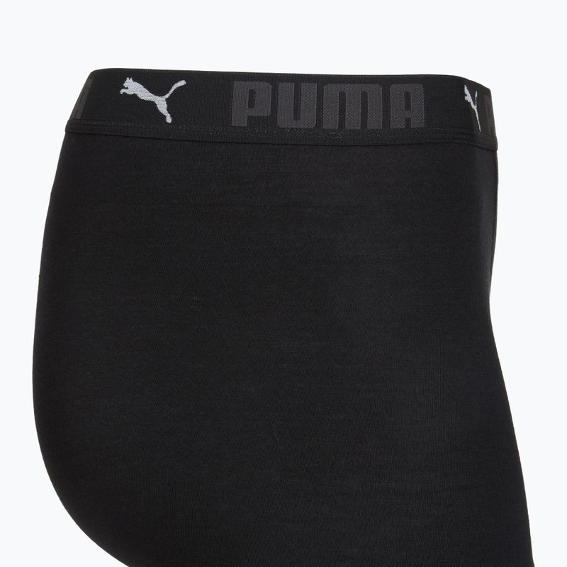 Bokserki męskie Puma Cotton Long 2 pack black 4