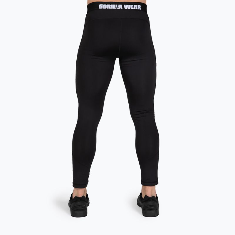 Legginsy treningowe męskie Gorilla Wear Columbus black 2