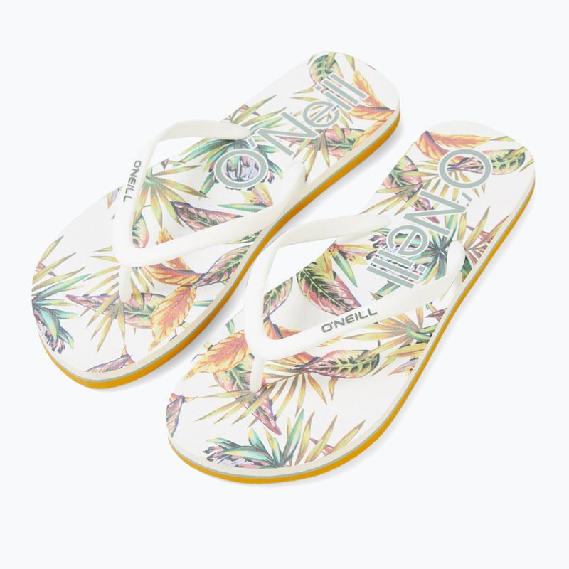 Japonki damskie O'Neill Profile Graphic white tropical flower 9