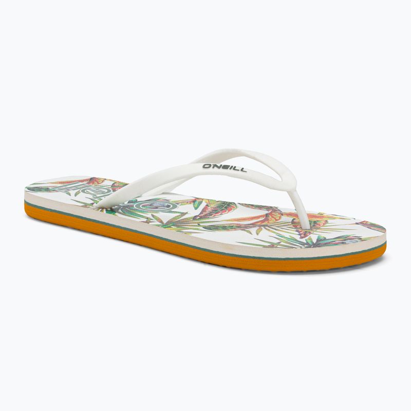Japonki damskie O'Neill Profile Graphic white tropical flower