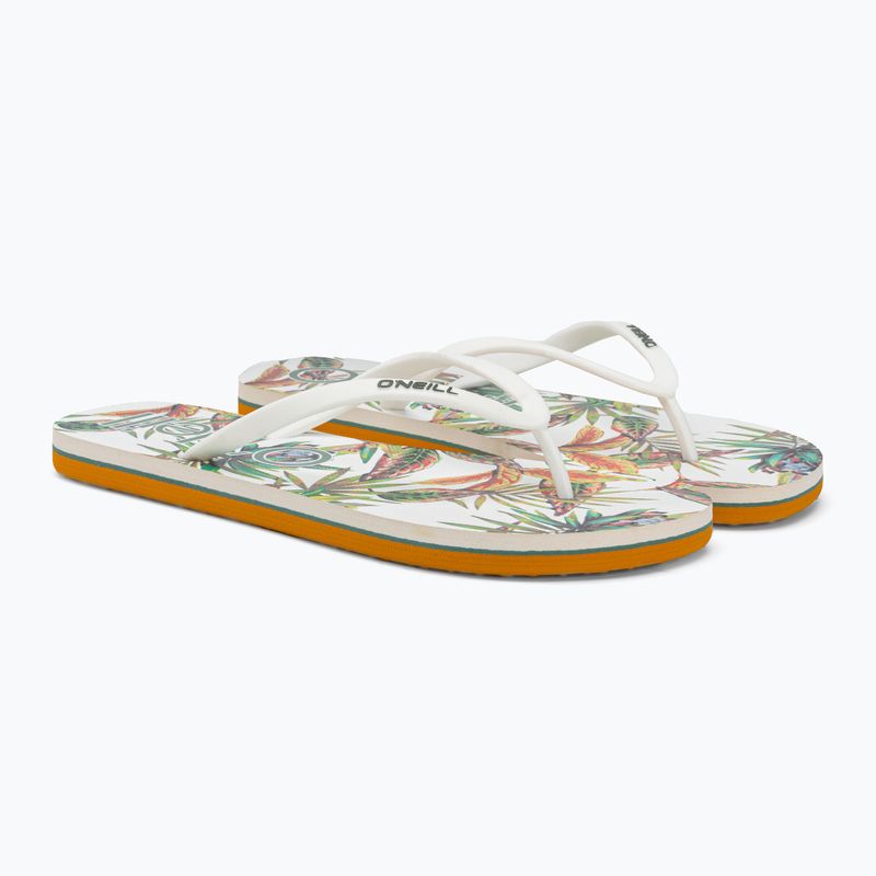 Japonki damskie O'Neill Profile Graphic white tropical flower 3