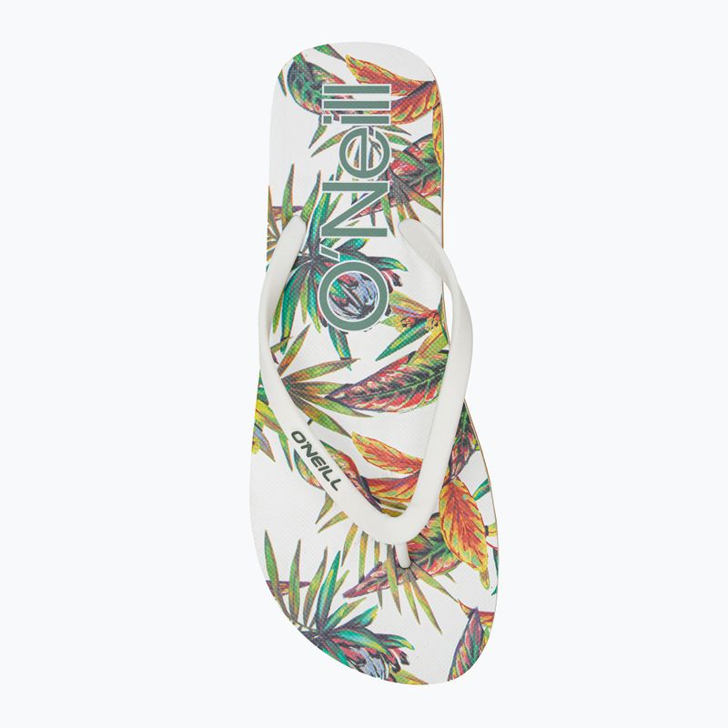 Japonki damskie O'Neill Profile Graphic white tropical flower 6