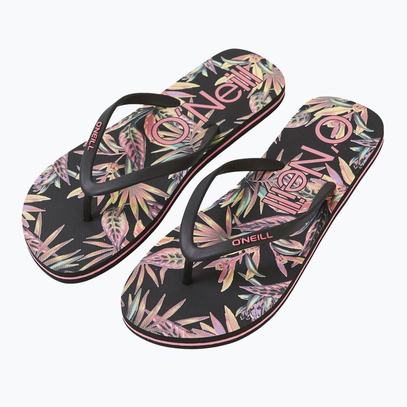 Japonki damskie O'Neill Profile Graphic black tropical flower 9