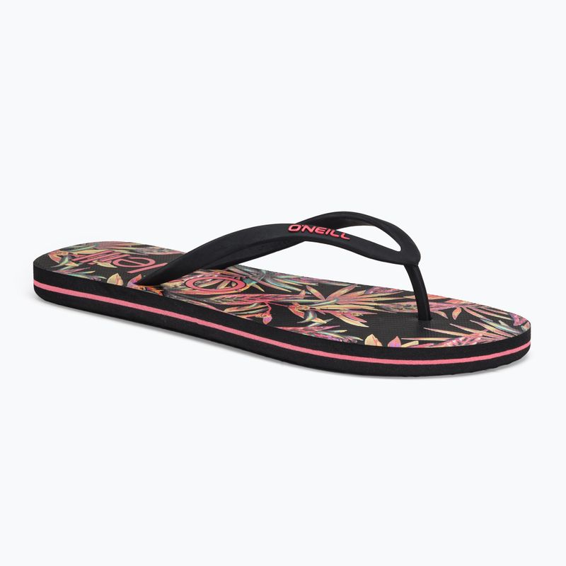 Japonki damskie O'Neill Profile Graphic black tropical flower