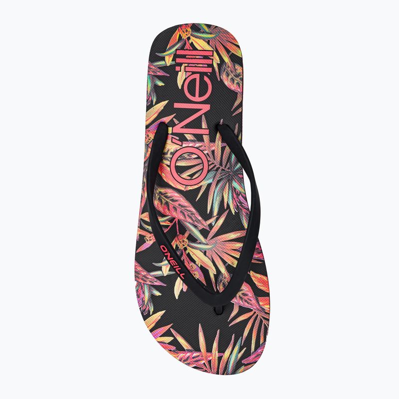 Japonki damskie O'Neill Profile Graphic black tropical flower 6