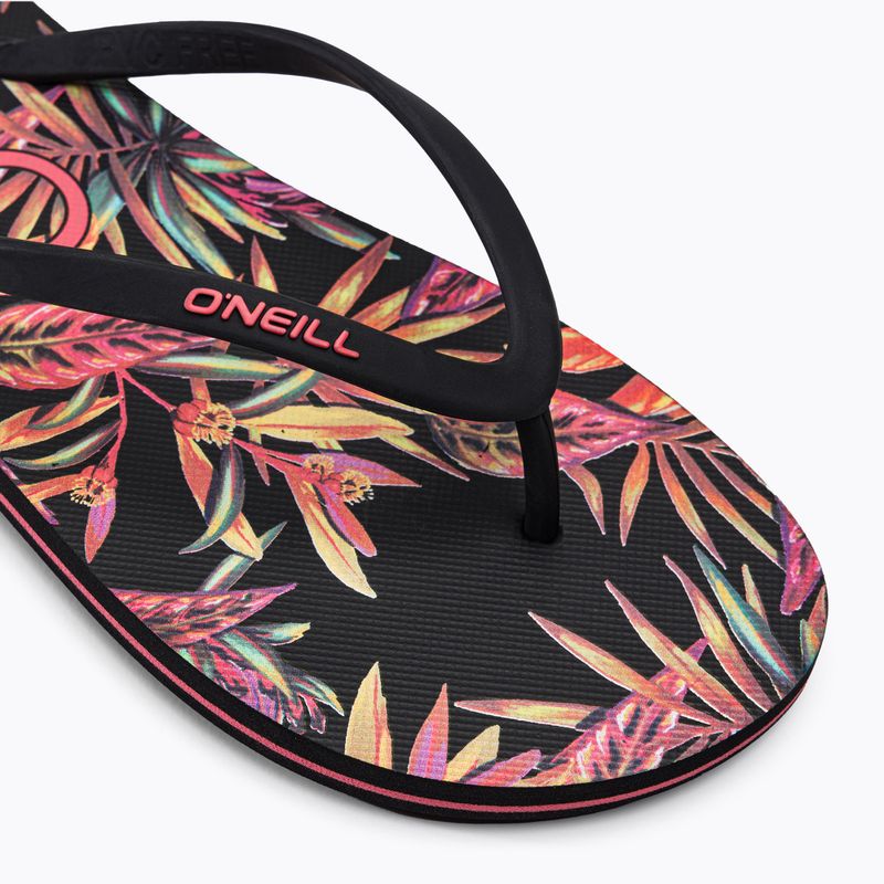 Japonki damskie O'Neill Profile Graphic black tropical flower 7