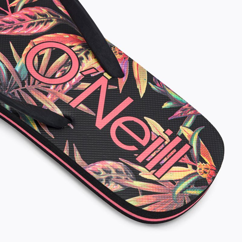 Japonki damskie O'Neill Profile Graphic black tropical flower 8