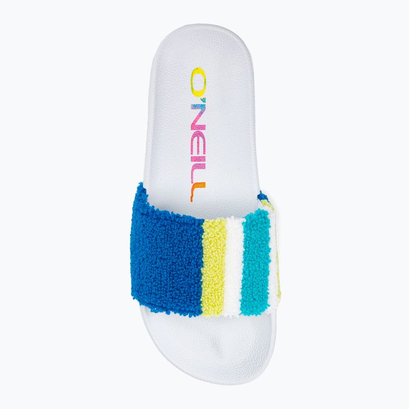 Klapki damskie O'Neill Brights Slides blue towel stripe 6