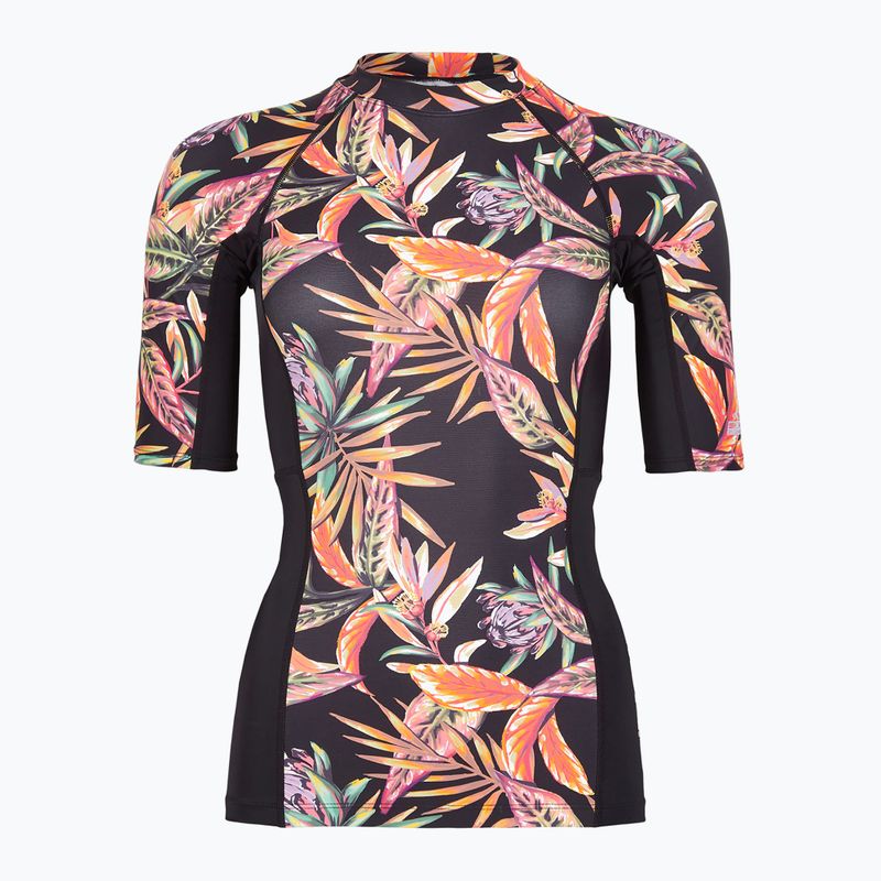 Koszulka do pływania damska O'Neill Anglet Skin black tropical flower