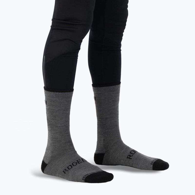 Skarpety rowerowe Rogelli Wool Wintersocks 2 pary black/grey 3