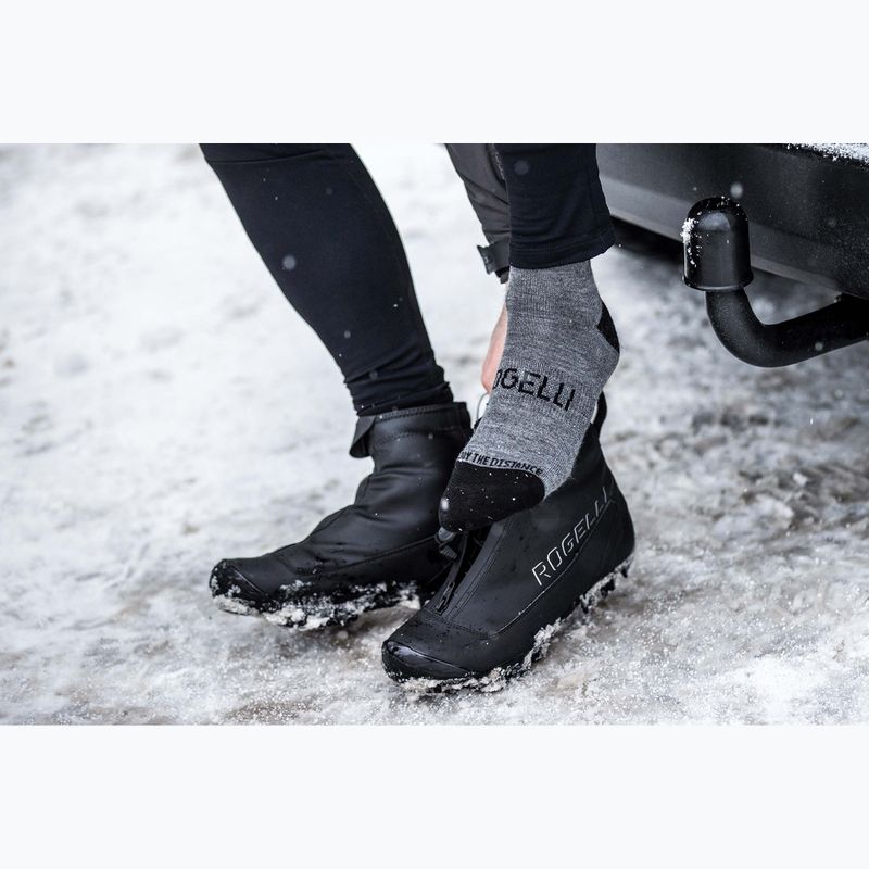 Skarpety rowerowe Rogelli Wool Wintersocks 2 pary black/grey 4