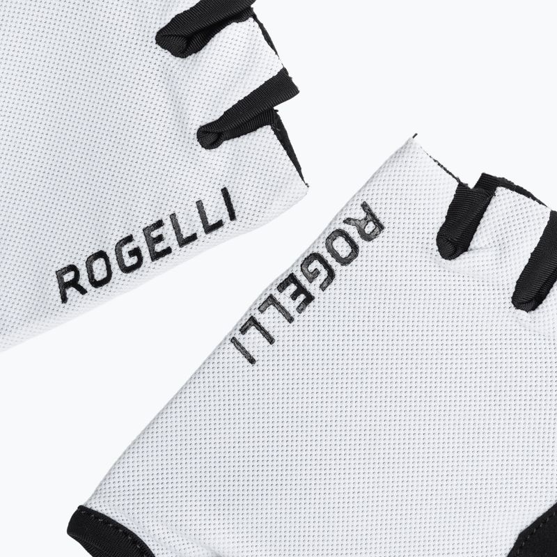 Rękawiczki rowerowe męskie Rogelli Core white 4