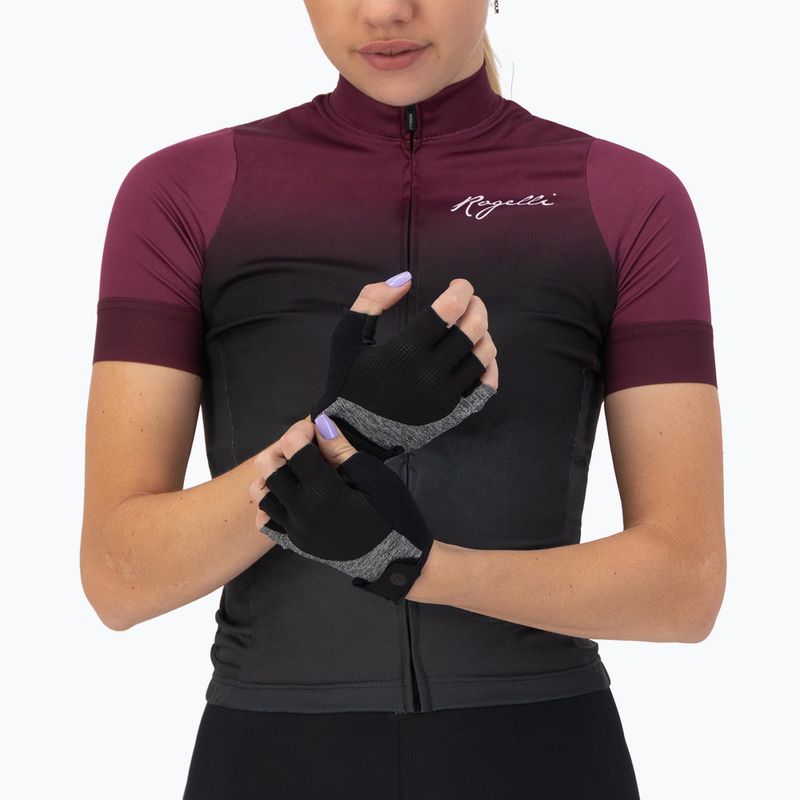 Rękawiczki rowerowe damskie Rogelli Essential W black/grey 2
