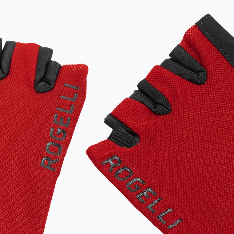 Rękawiczki rowerowe męskie Rogelli Core red 4